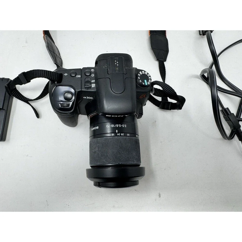 Sony A300 DSLR 10.2MP W/ 18-70/3.5-5.6 LEN, CHARGER,SUNSHADE, TESTED